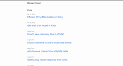 Desktop Screenshot of bertanguven.com